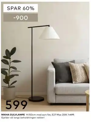 Skeidar MIKHA GULVLAMPE tilbud