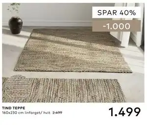 Skeidar TIND TEPPE tilbud