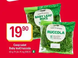 Coop Extra Coop salat Baby leaf/ruccola tilbud