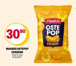 Coop Extra MAARUD OSTEPOP CHEDDAR tilbud