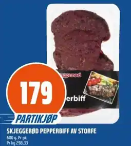 Coop Obs Skjeggerød pepperbiff av storfe tilbud