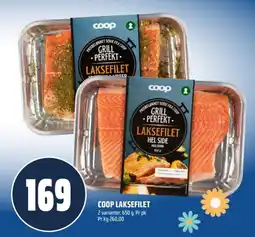 Coop Obs Coop laksefilet tilbud