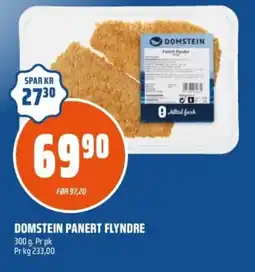 Coop Obs Domstein panert flyndre tilbud