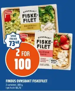 Coop Obs Findus ovnsbakt fiskefilet tilbud