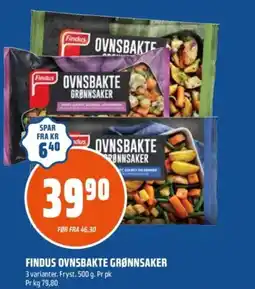 Coop Obs Findus ovnsbakte grønnsaker tilbud