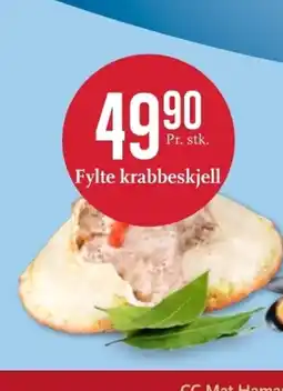 CC Mat Fylte krabbeskjell tilbud