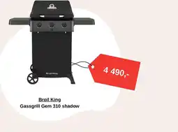 Montér Broil King Gassgrill Gem 310 shadow tilbud