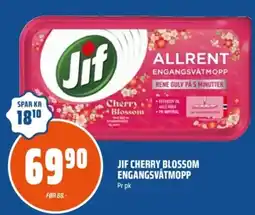 Coop Obs Jif cherry blossom engangsvåtmopp tilbud