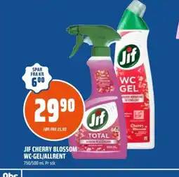 Coop Obs Jif cherry blossom wc-gel/allrent tilbud