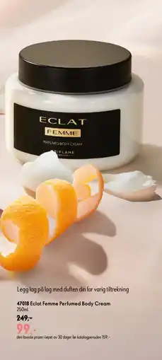 Oriflame Eclat Femme Perfumed Body Cream tilbud