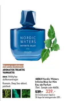 Oriflame Nordic Waters Infinite Blue for Him Eau de Parfum tilbud