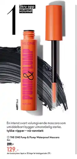 Oriflame THE ONE Pump & Plump Waterproof Mascara tilbud