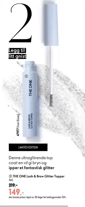 Oriflame THE ONE Lash & Brow Glitter Topper tilbud