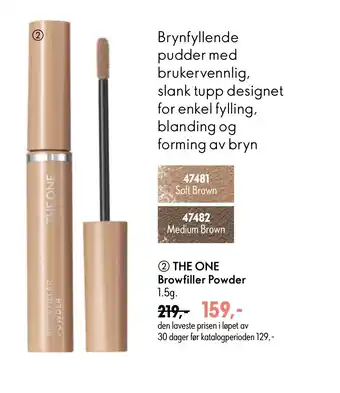 Oriflame THE ONE Browfiller Powder tilbud