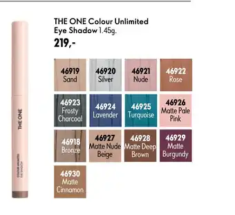 Oriflame THE ONE Colour Unlimited Eye Shadow tilbud