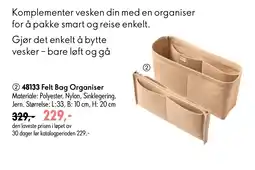 Oriflame Felt Bag Organiser tilbud