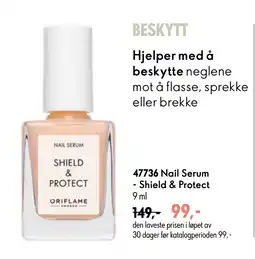 Oriflame Nail Serum - Shield & Protect tilbud