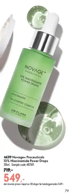 Oriflame Novage+ Proceuticals 10% Niacinamide Power Drops tilbud