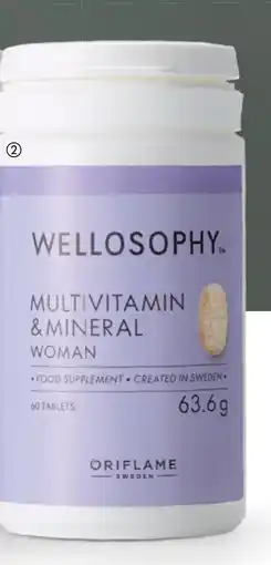 Oriflame Wellosophy Multivitamin & Mineral Woman tilbud