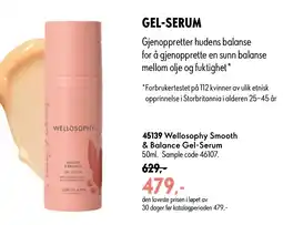 Oriflame Wellosophy Smooth & Balance Gel-Serum tilbud