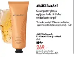 Oriflame Wellosophy Exfoliate & Energise Mask tilbud