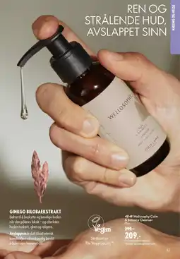 Oriflame Wellosophy Calm & Balance Cleanser tilbud