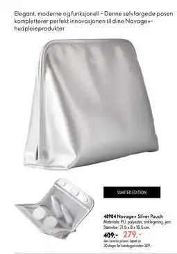 Oriflame Novage+ Silver Pouch tilbud