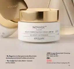 Oriflame Novage+ Restore Multi-Correcting Day Cream SPF 30 tilbud