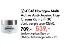 Oriflame Novage+ Multi- Active Anti-Ageing Day Cream Rich SPF 30 tilbud