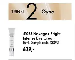 Oriflame Novage+ Bright Intense Eye Cream tilbud