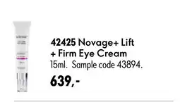 Oriflame Novage+ Lift + Firm Eye Cream tilbud