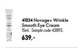 Oriflame Novage+ Wrinkle Smooth Eye Cream tilbud
