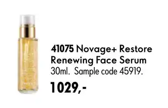 Oriflame Novage+ Restore Renewing Face Serum tilbud
