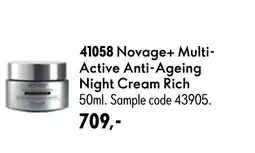 Oriflame Novage+ Multi- Active Anti-Ageing Night Cream Rich tilbud