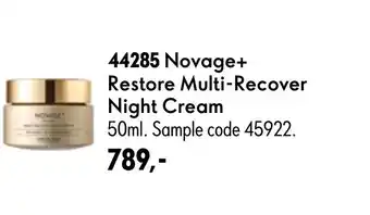 Oriflame Novage+ Restore Multi-Recover Night Cream tilbud