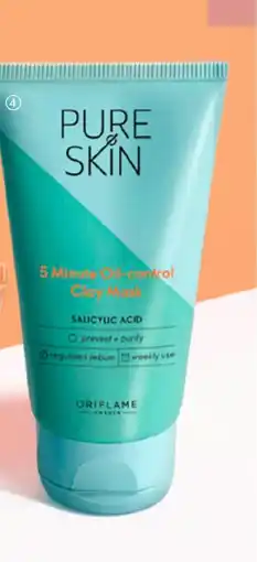 Oriflame Pure Skin 5 Minute Oil-control Clay Mask tilbud