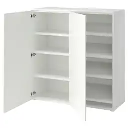 IKEA Platsa Skoskap, hvit/fonnes hvit, 120x42x123 cm tilbud