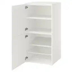 IKEA Platsa Oppbevaring med dører, hvit/fonnes hvit, 60x57x123 cm tilbud