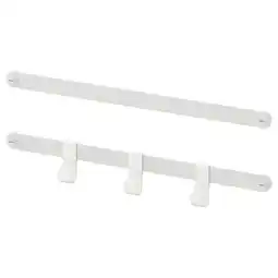 IKEA HjÄlpa 2 monteringsskinne+3kroker, hvit, 40 cm tilbud