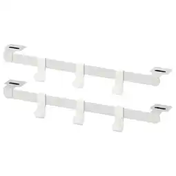 IKEA HjÄlpa 2 monteringsskinne+6 krok+2 beslag, hvit, 40 cm tilbud