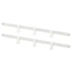 IKEA HjÄlpa 2 monteringsskinne+6kroker, hvit, 55 cm tilbud