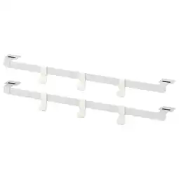 IKEA HjÄlpa 2 monteringsskinne+6 krok+2 beslag, hvit, 55 cm tilbud
