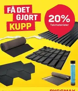Byggmax Takmaterialer tilbud