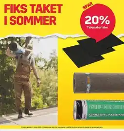 Byggmax Takmaterialer tilbud