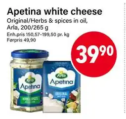Nærbutikken Apetina white cheese tilbud