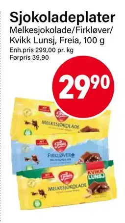Nærbutikken Sjokoladeplater tilbud