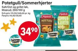 Nærbutikken Potetgull/Sommerhjerter tilbud