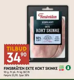Coop Mega FINSBRÅTEN EKTE KOKT SKINKE tilbud