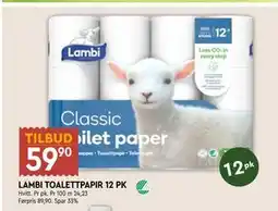 Coop Mega LAMBI TOALETTPAPIR 12 PK tilbud