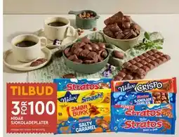 Coop Mega NIDAR SJOKOLADEPLATER tilbud